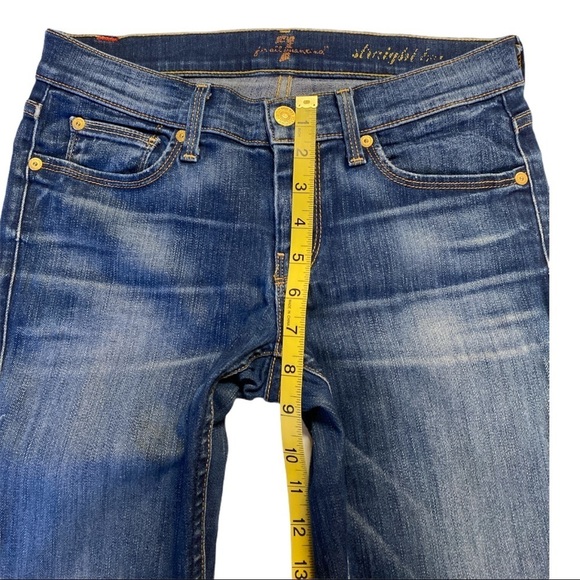 7 For All Mankind Women’s Size 26 Blue Jeans - Picture 6 of 7